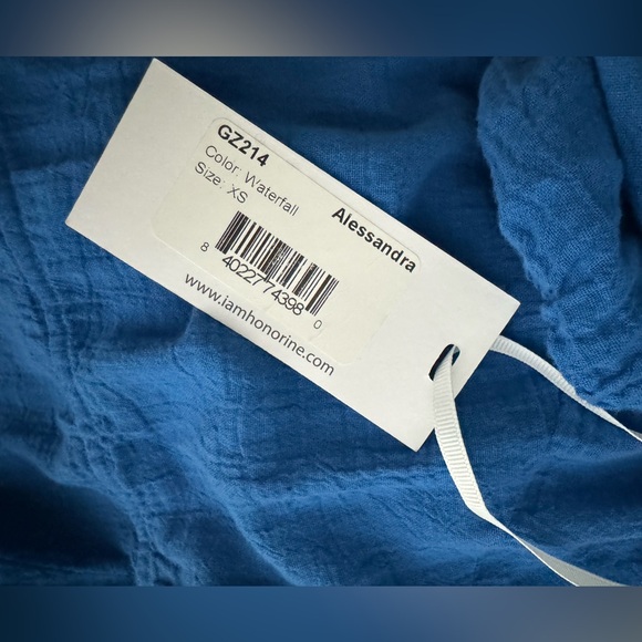 NWT! Honorine Alessandra Gauze Coverup dress- XS color waterfall - Picture 6 of 13